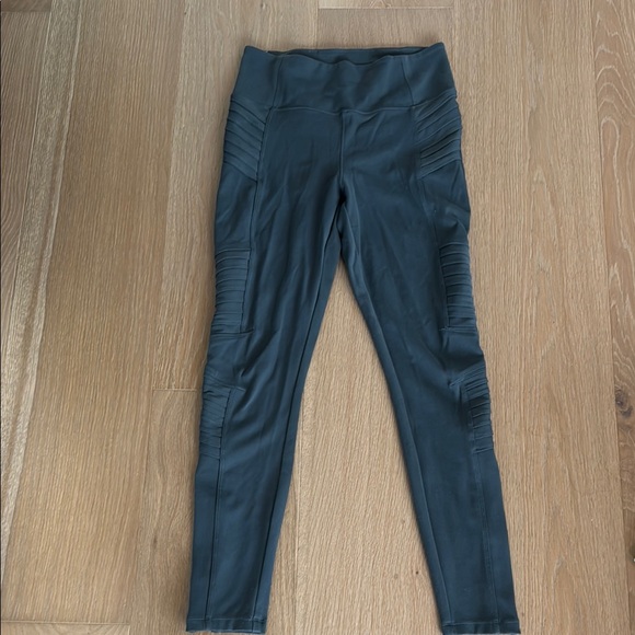 Athleta charcoal Delancey Moto Tight - Picture 1 of 3